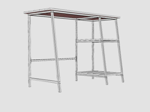 Urban Study Desk 3D Model