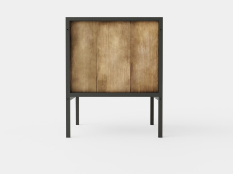 Urban 1 Drawer Bedside Table 3D Model