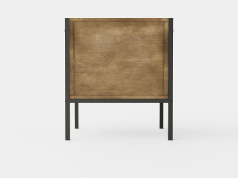 Urban 1 Drawer Bedside Table 3D Model