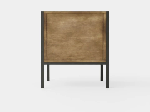Urban 1 Drawer Bedside Table 3D Model