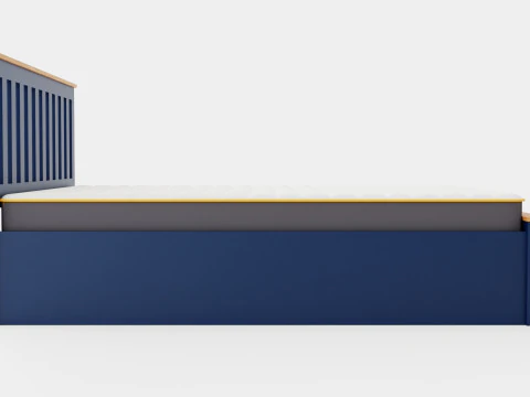 Phoenix Ottoman Bed 3D Model