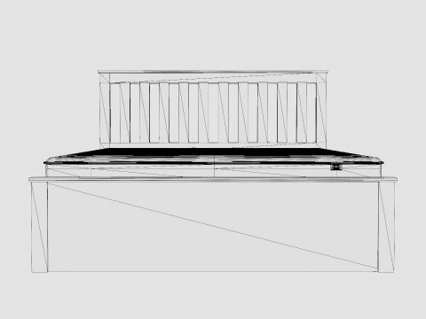 Phoenix Ottoman Bed 3D Model