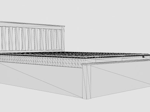 Phoenix Ottoman Bed 3D Model