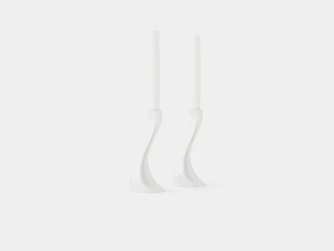 Świecznik Cobra Stal nierdzewna Model 3D