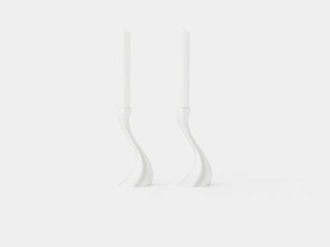 Cobra Candle holder Stainless steel 3Dモデル