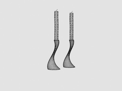 Cobra Candle holder Stainless steel 3Dモデル