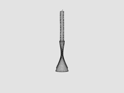 Cobra Candle holder Stainless steel 3D Model