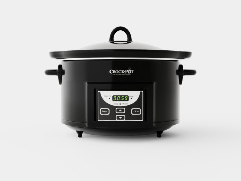 Slowcooker with timer Black 3D Модель