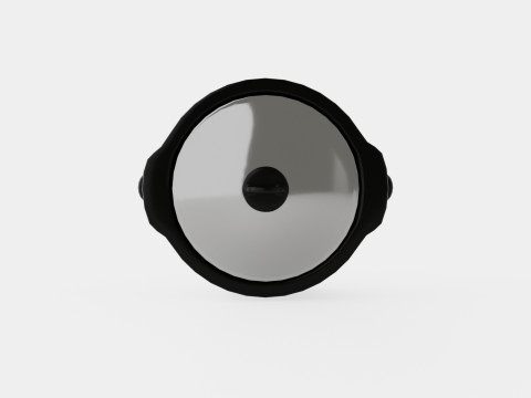 Slowcooker with timer Black 3D मॉडल