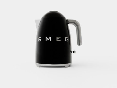 Retro Kettle Black 3D Model