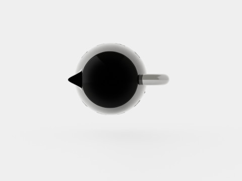 Retro Kettle Black 3D मॉडल