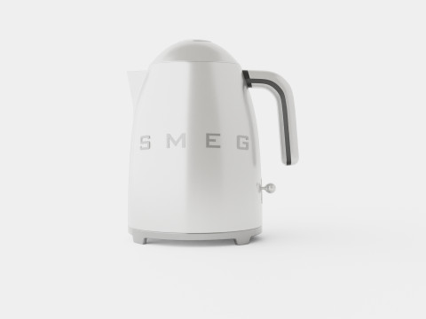 Retro Kettle Chrome 3D Model
