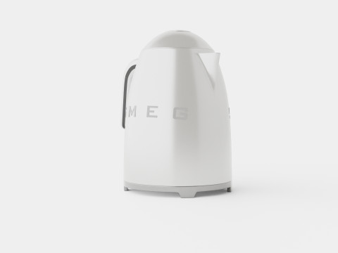 Retro Kettle Chrome Model 3D