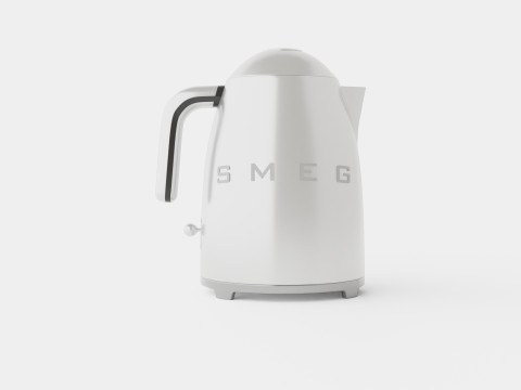 Retro Kettle Chrome Model 3D