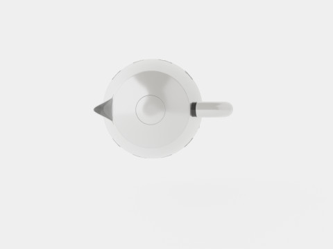 Retro Kettle Chrome Model 3D