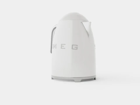 Retro Kettle White 3D Model