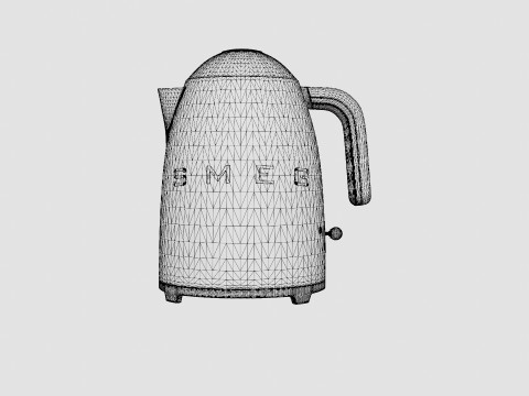 Retro Kettle White Modelo 3D