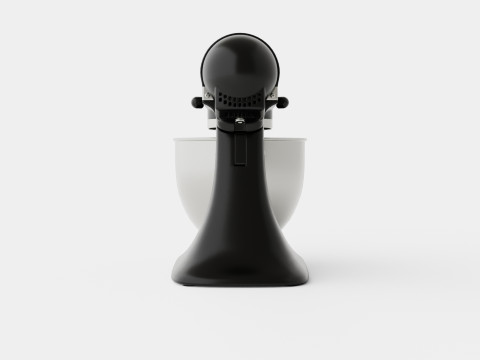 Artisan Mixer Black Hammered bowl Model 3D