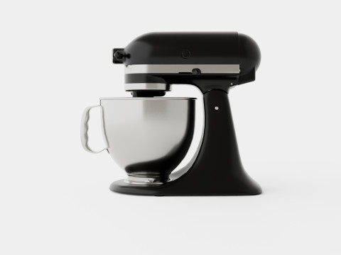Artisan Mixer Black Hammered bowl Model 3D