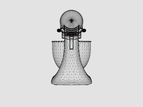 Artisan Mixer Black Hammered bowl Model 3D