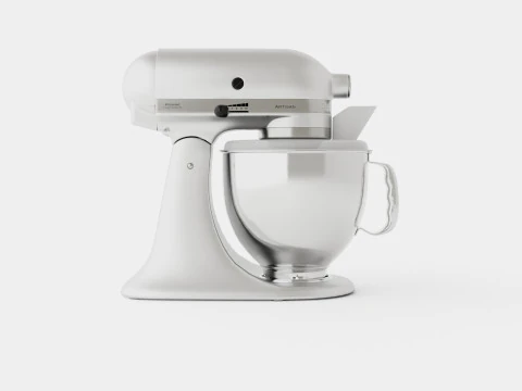 Artisan Mixer Brushed nickel 3D Model