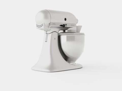 Artisan Mixer Brushed nickel Model 3D