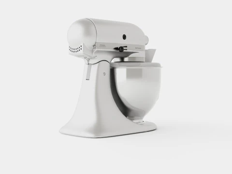 Artisan Mixer Brushed nickel 3D Model
