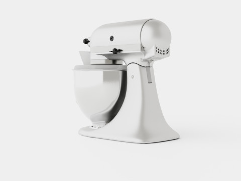 Artisan Mixer Brushed nickel Model 3D