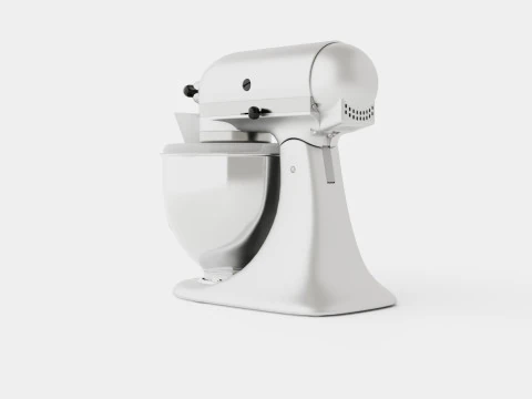 Artisan Mixer Brushed nickel 3D Model