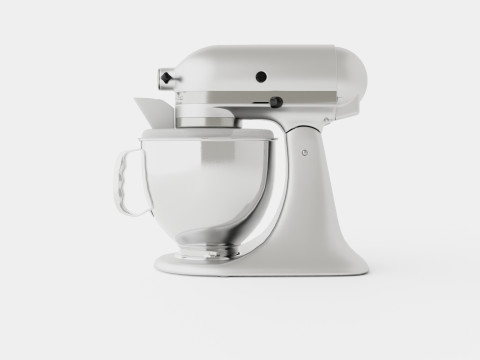 Artisan Mixer Brushed nickel Model 3D