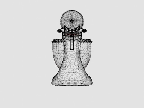 Artisan Mixer Brushed nickel Model 3D