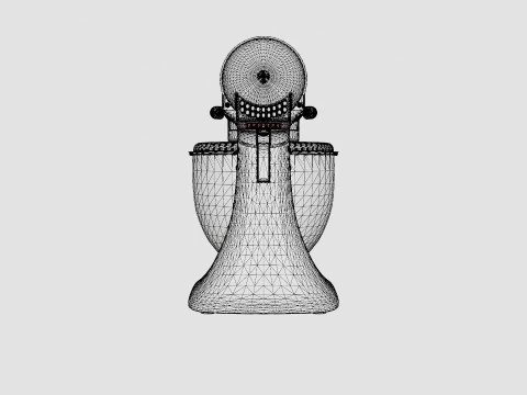 Artisan Mixer Brushed nickel 3D Model