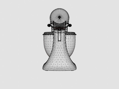 Artisan Mixer glass bowl Frost 3D Model