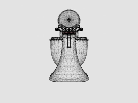 Artisan Mixer glass bowl Frost 3D Model