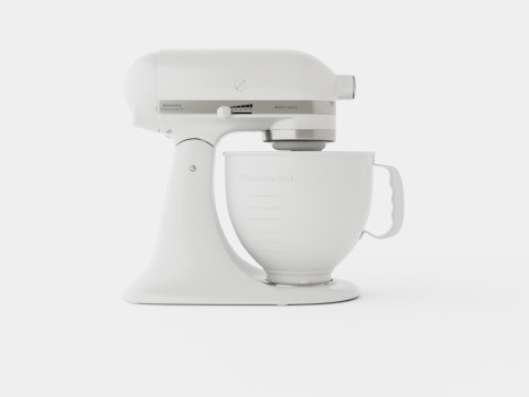 Artisan Mixer White Modelo 3D