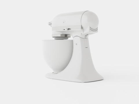 Artisan Mixer White 3D 모델