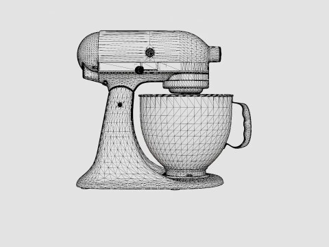 Artisan Mixer White 3D Model