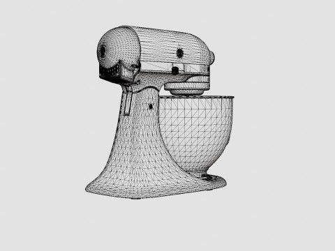 Artisan Mixer White 3D 모델