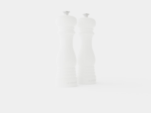 Salt and pepper grinder set glossy White 3D-Modell