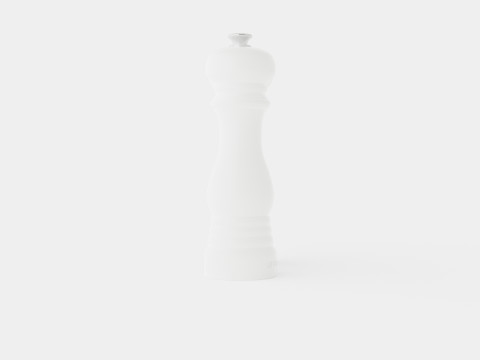 Salt and pepper grinder set glossy White 3D 模型