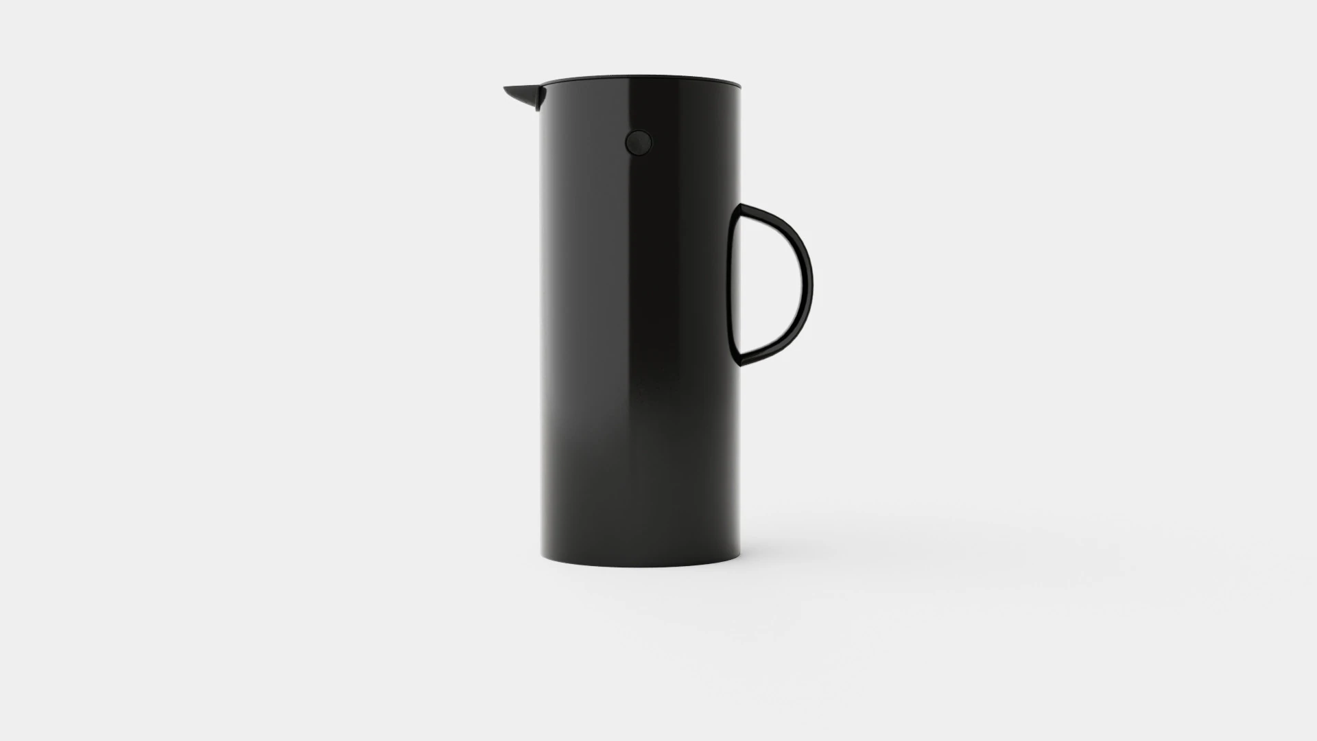 Classic Thermos Black 3D Model .c4d .max .obj .3ds .fbx .stl .blend 