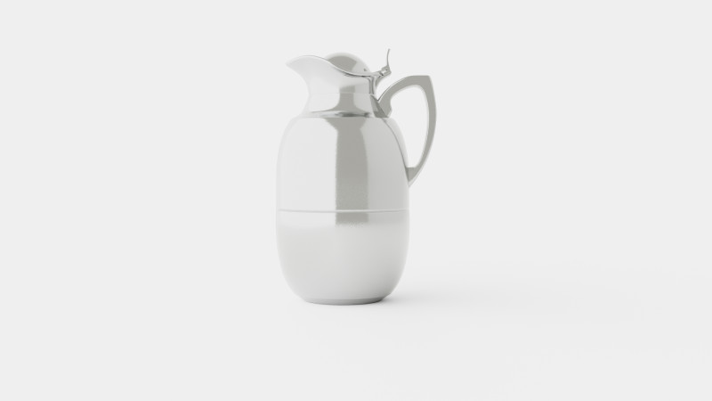 Juwel Thermos Chromed Modelo 3D .c4d .max .obj .3ds .fbx .stl .blend 
