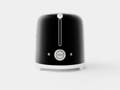 Retro Toaster 2 slices Black 3D Model