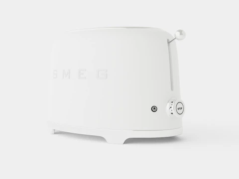 Ретро тостер 2 скибочки Білий 3D Модель