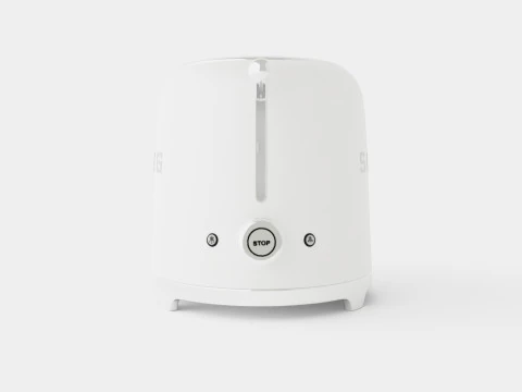 Retro Toaster 2 slices White 3D Model