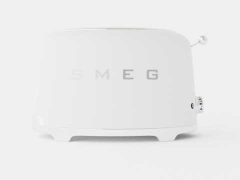 Retro Toaster 2 slices White 3D Model