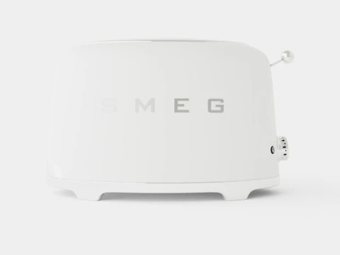 Retro Toaster 2 slices White 3D Model