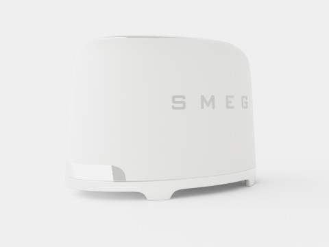 Retro Toaster 2 slices White 3D Model
