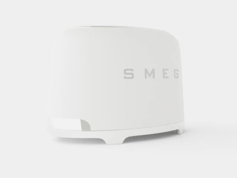 Retro Toaster 2 slices White 3D Model