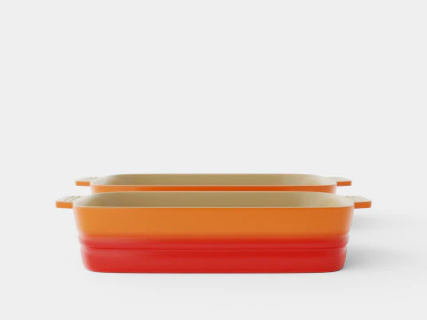 Oven dish set Stoneware Volcano 3D Model